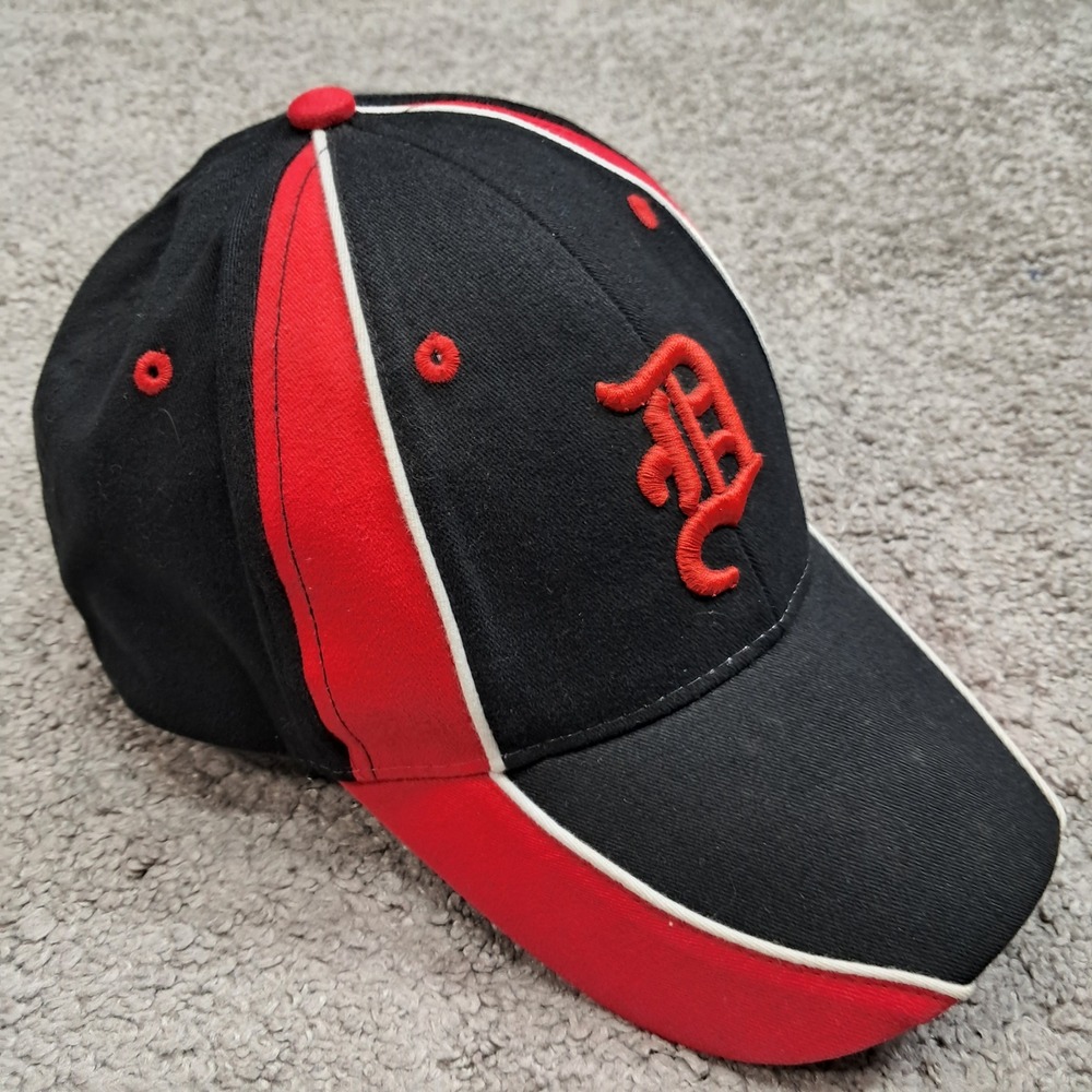 OTTO Detroit Tigers Style Baseball Cap Black Red Old English D Hat Adjustable